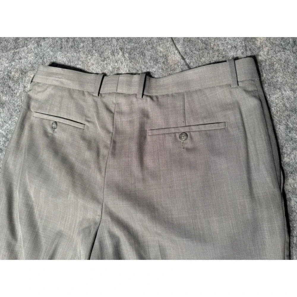 Perry Ellis Portfolio‎ Straight Dress Pants Men's Size 34/32 Gray City Pair